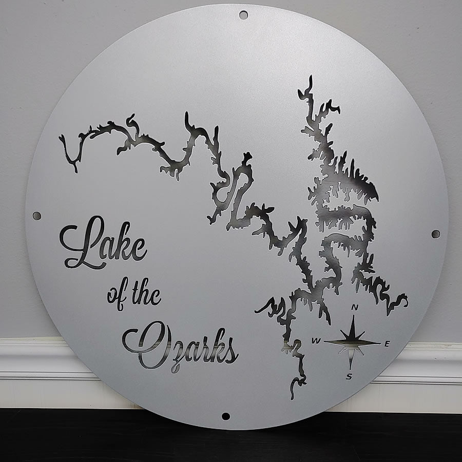 Metal Panel Design – Lake Life Metal Maps